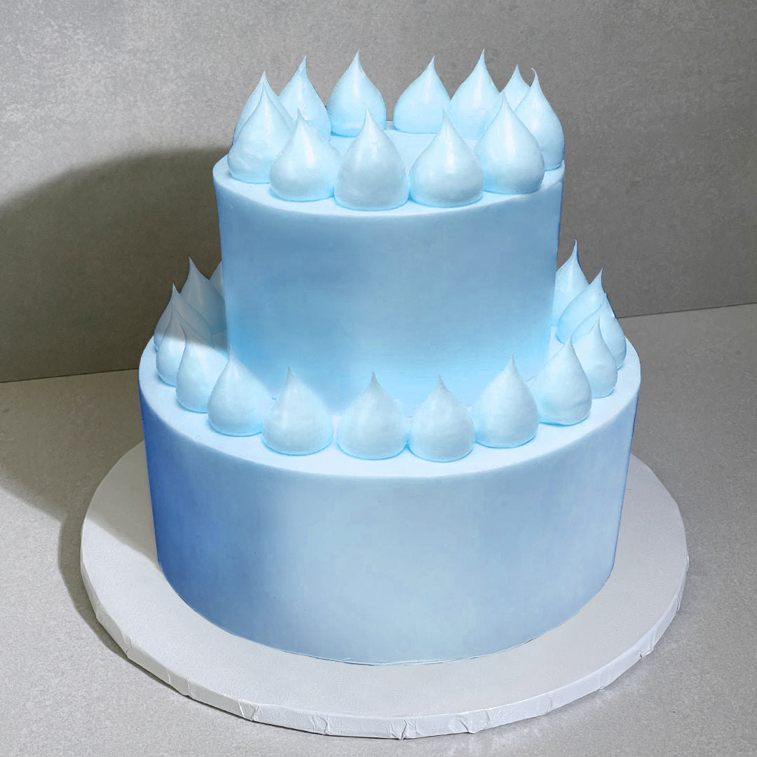 E9. Icing Dollop Tier Cake