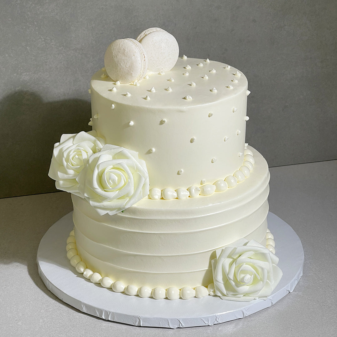 Mixed Icing Type Tier Cake – D'avant Bakery