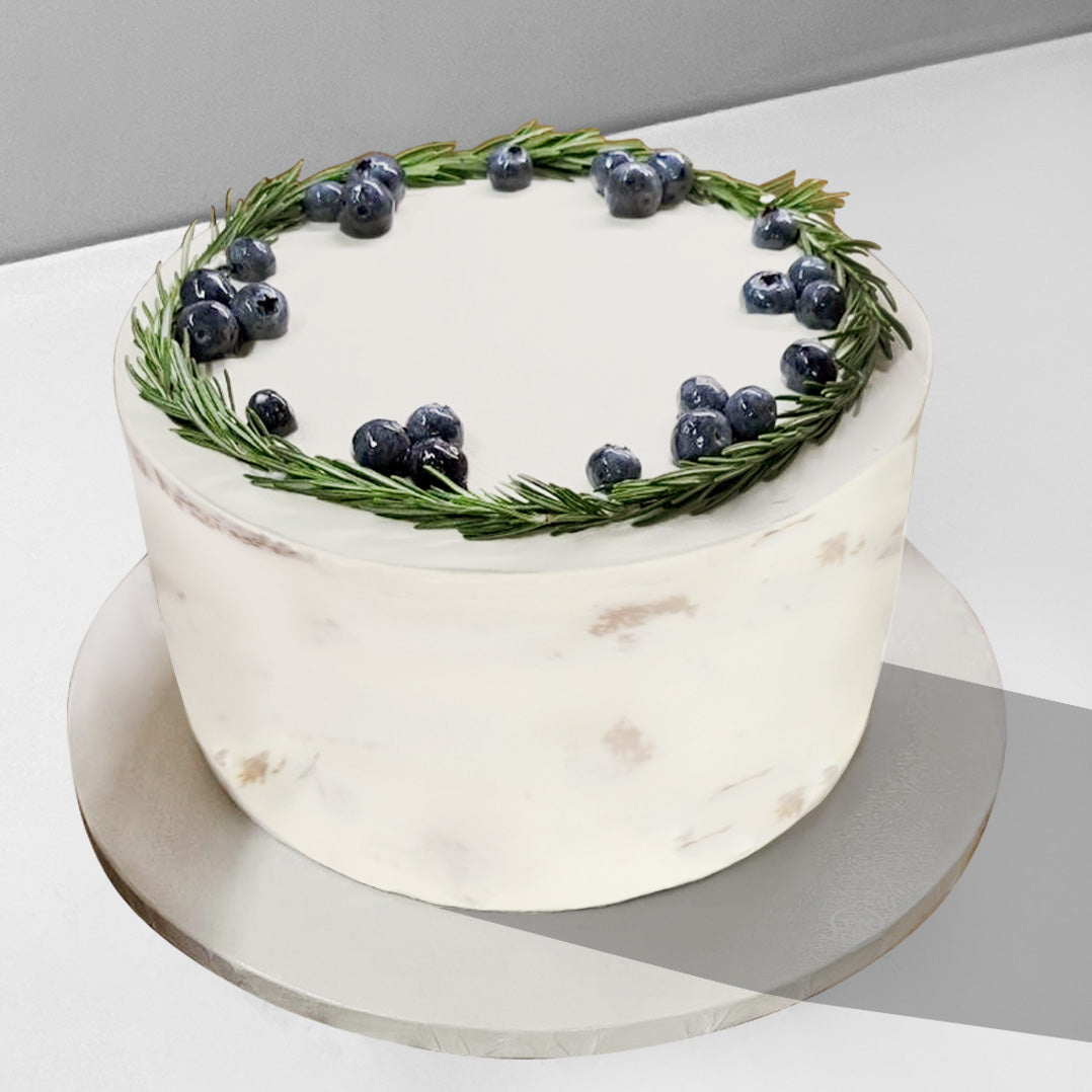 Rosemary & Blueberry Topping Cake