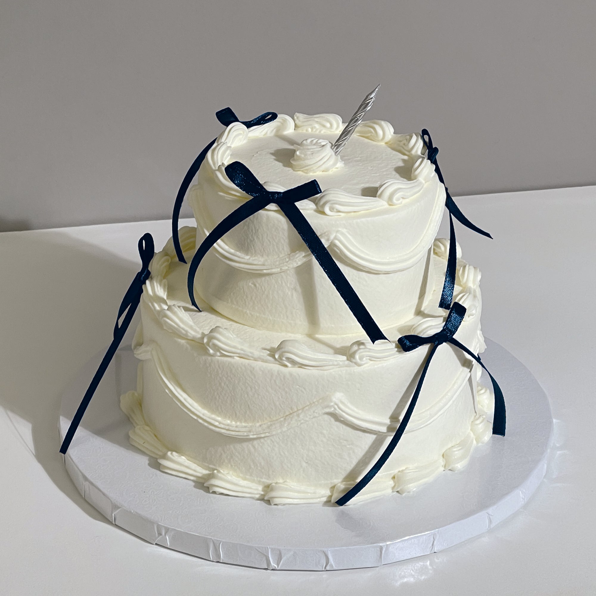 Teared Ribon D3. Mini 2 Tier Ribbon Cake – D'avant Bakery