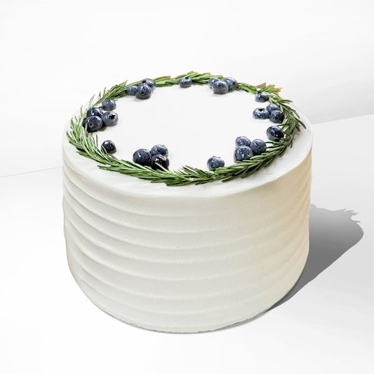 B12. Rosemary & Blueberry Topping Cake