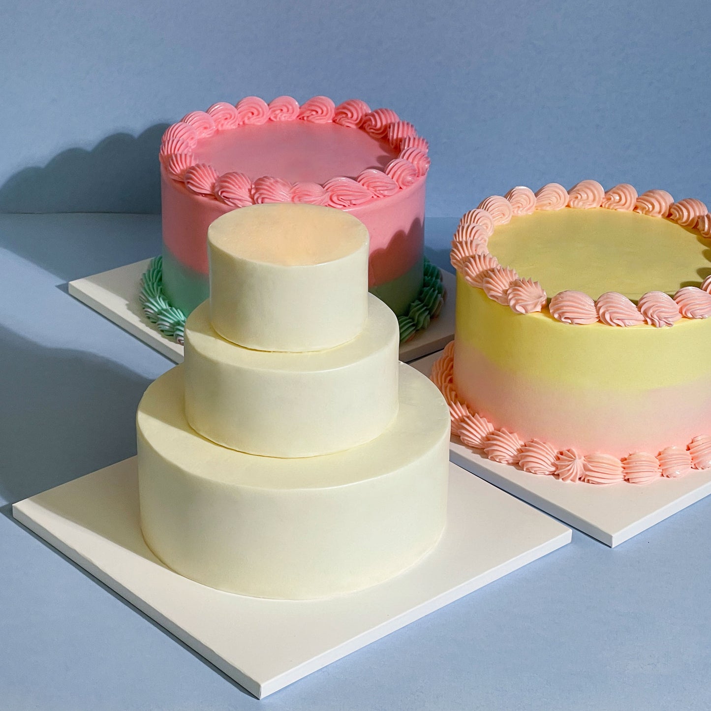 D4. No Deco, Mini 3 Tier Cake