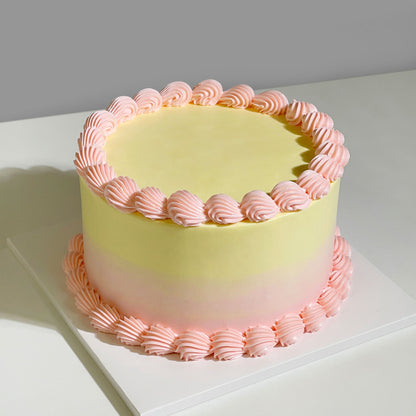 Buttercream Two-Tone Ombre Cake