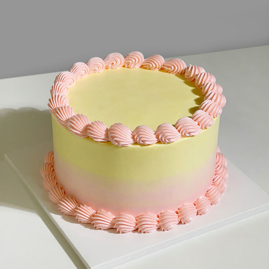 Buttercream Two-Tone Ombre Cake