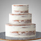 No Deco, Naked Icing Tier Cake