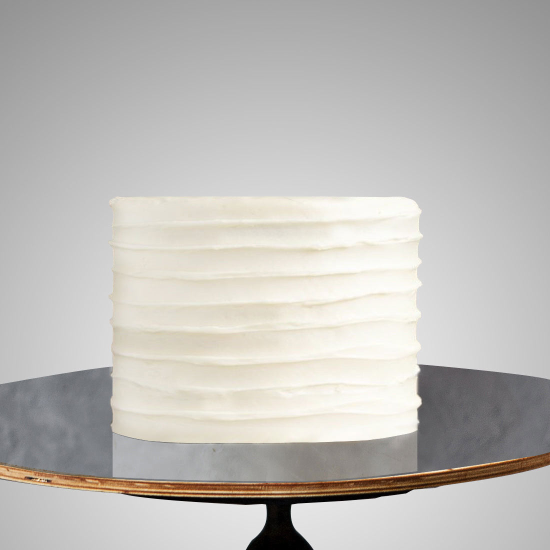 B4. No Deco, Stripe Icing Cake