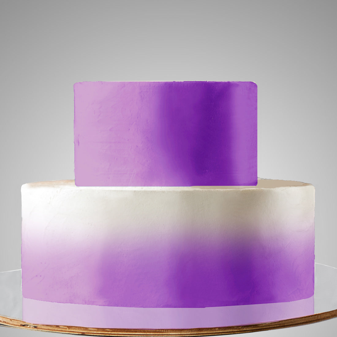 E15. 2 Tier A: 1st Tier Ombre Cake