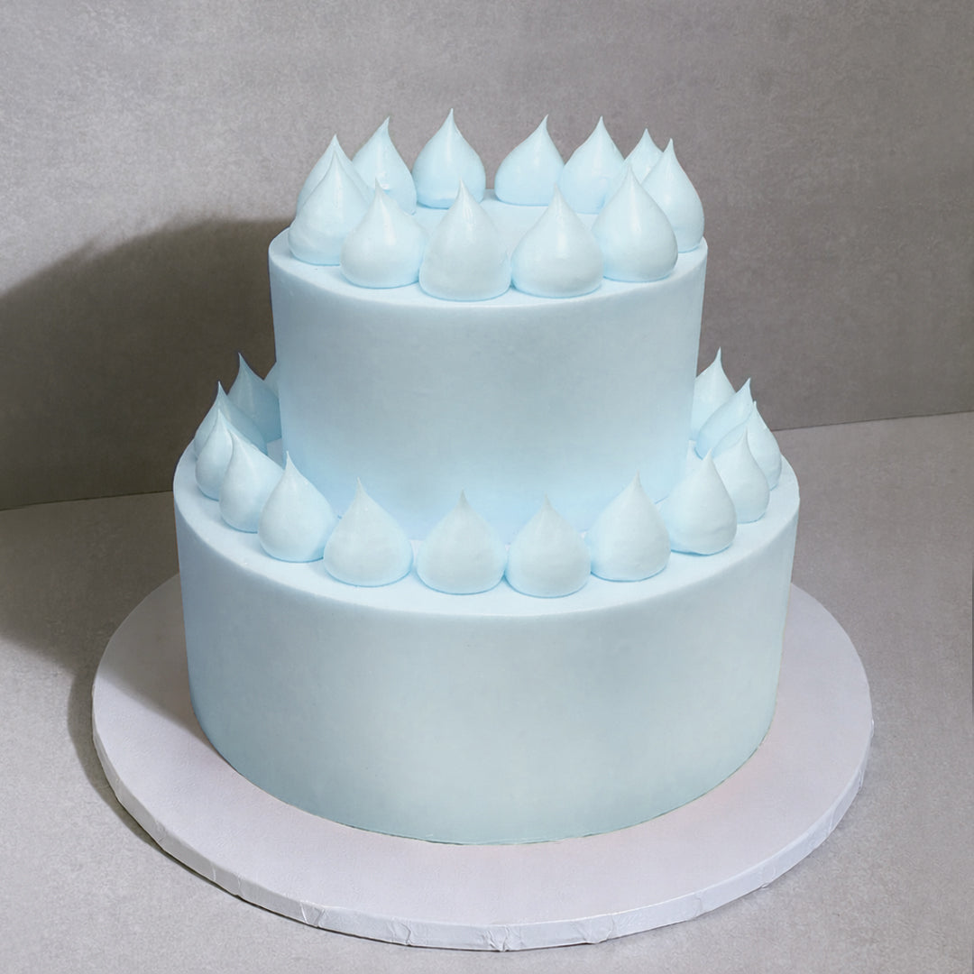 E9. Icing Dollop Tier Cake