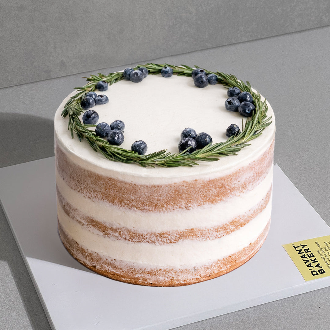 B12. Rosemary & Blueberry Topping Cake