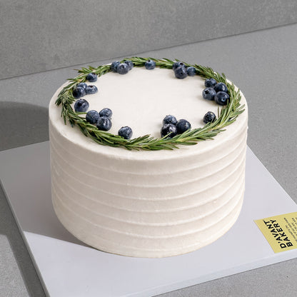 B12. Rosemary & Blueberry Topping Cake