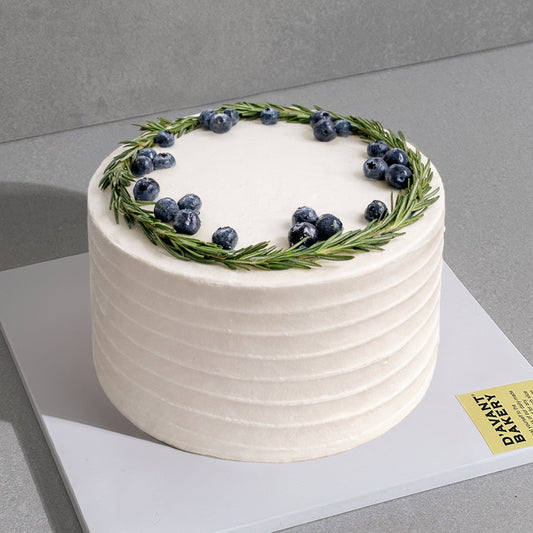 B12. Rosemary & Blueberry Topping Cake