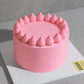 B7. Buttercream Icing Dollop Cake