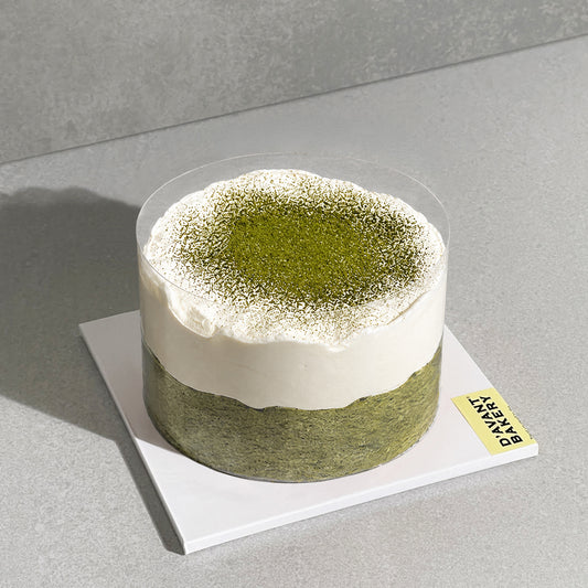 D16. Matcha Basque Burnt Cheesecake