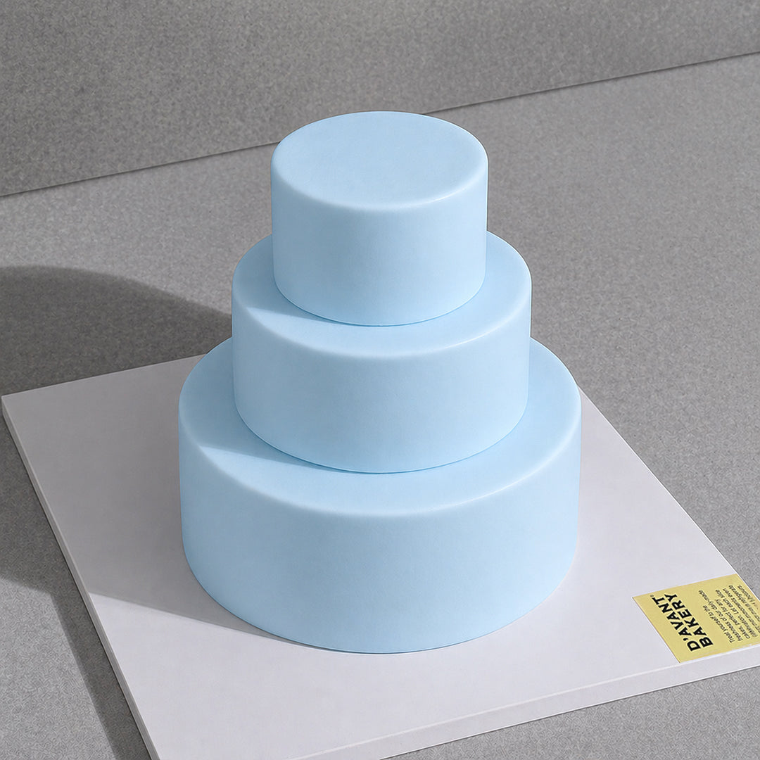 D4. No Deco, Mini 3 Tier Cake
