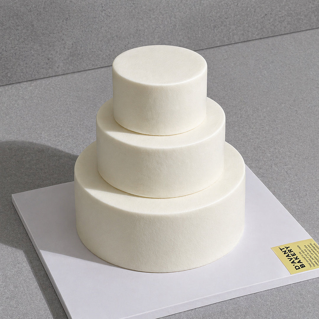 D4. No Deco, Mini 3 Tier Cake