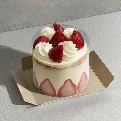 D14. Petite Strawberry Custard Cake