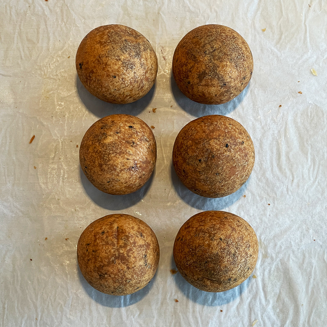 Red Rice Donuts J16. Black Sesame Red Bean Sweet Rice Donut – D'avant Bakery