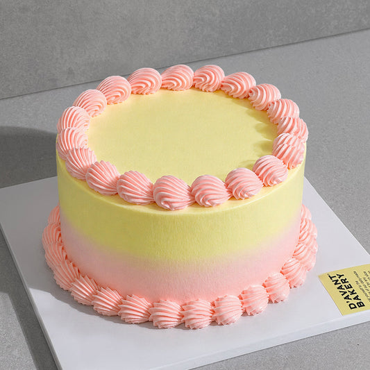 B9. Buttercream Two-Tone Ombre Cake