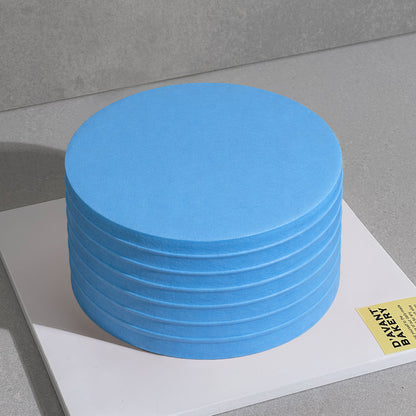B6. Vivid Color Stripe Cake