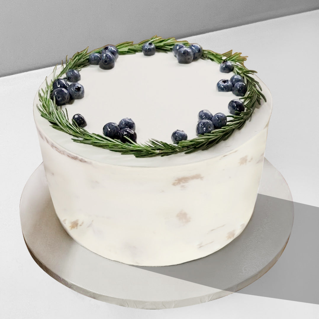 B12. Rosemary & Blueberry Topping Cake